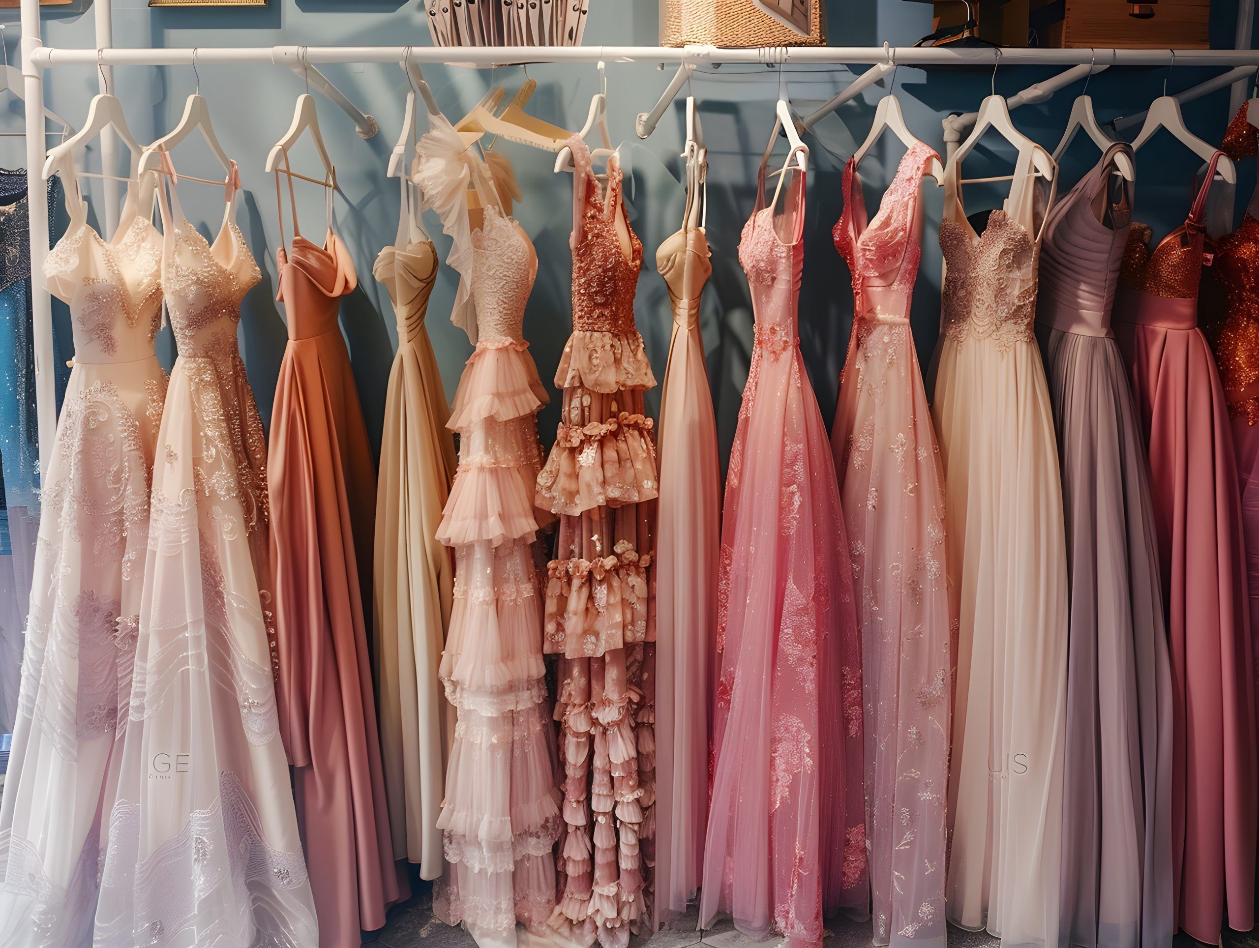 Boho Elegance: Vintage-Inspired Dusty Pink Prom Dress Collection